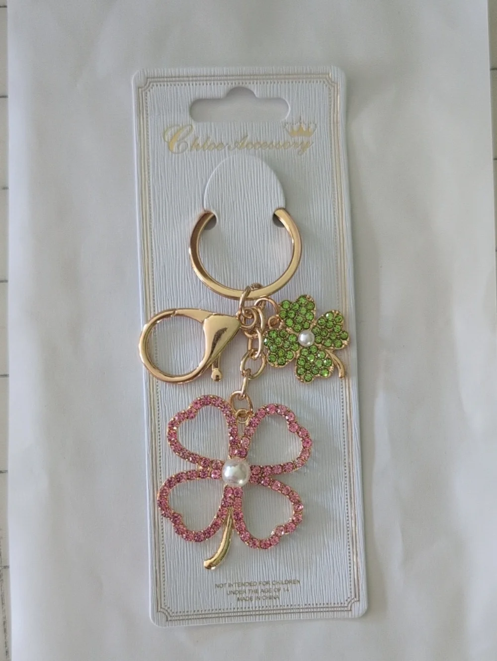 Chloe Accessory - Lucky Four Leaf Clover Bag Charm / Keychain